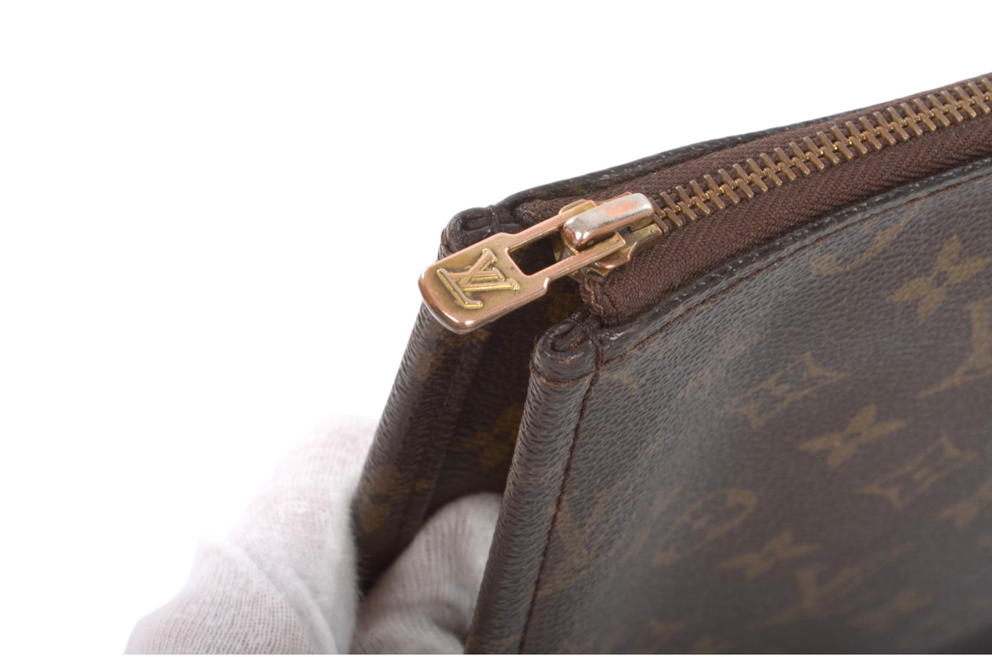 Louis Vuitton Laptop Document Case Monogram Vintage Business Computer Bag Canvas Leather Designer Classic