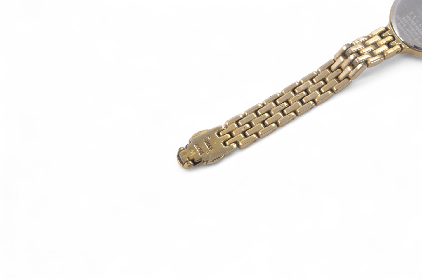 YSL Yves Saint Laurent Quartz Ivory Metal Ladies Wrist Watch Waterproof Wristwatch Vintage Gold