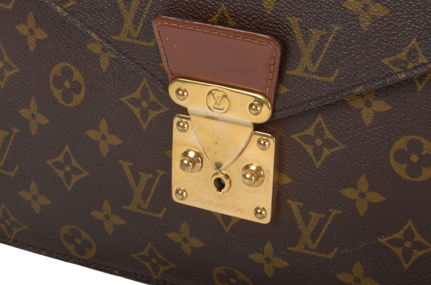 Louis Vuitton Porte Documents Briefcase Laptop Bag Vintage Monogram Designer Classic