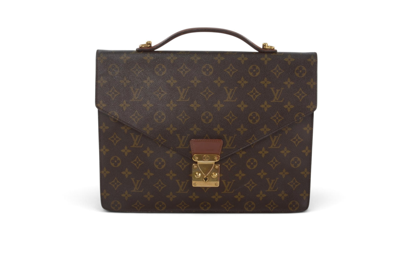 Louis Vuitton Porte Documents Briefcase Laptop Bag Vintage Monogram Designer Classic