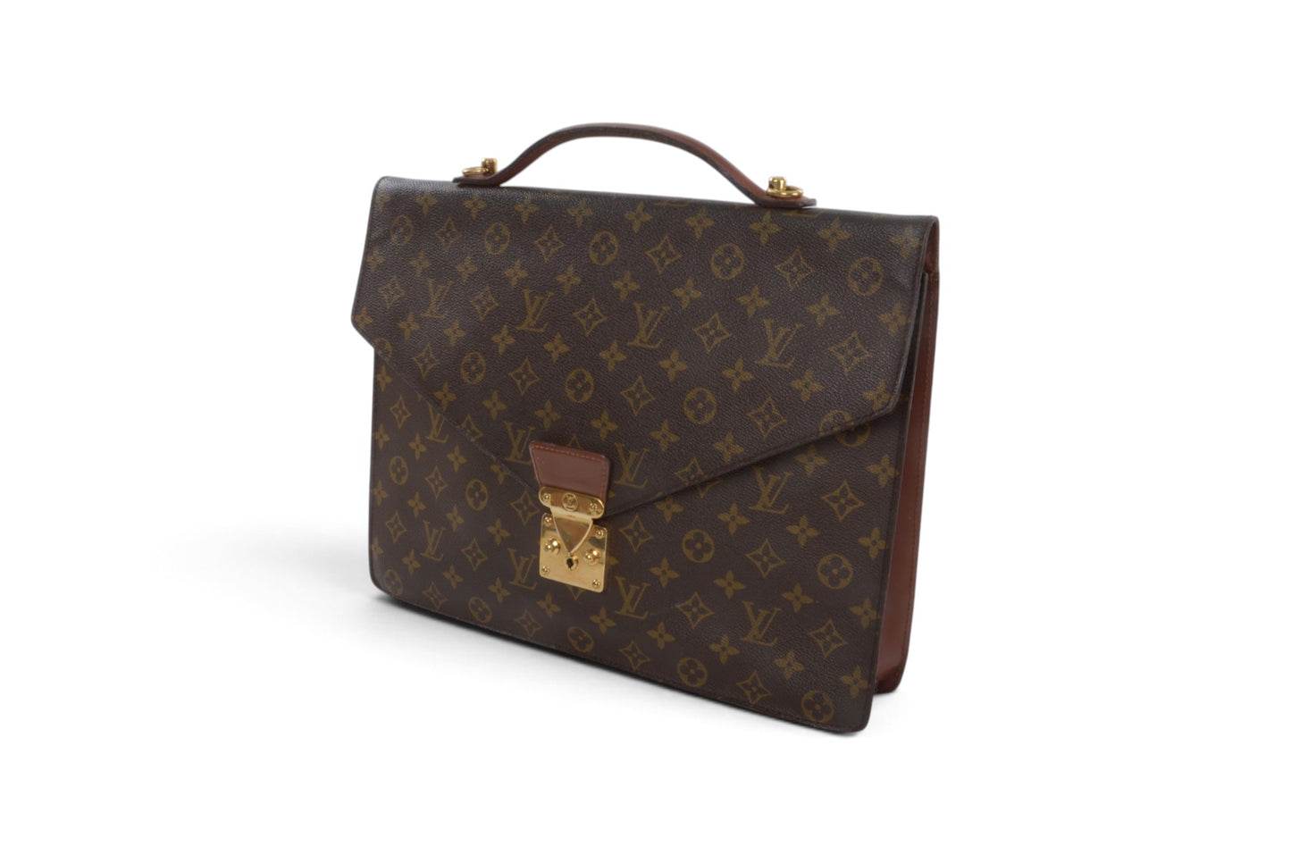Louis Vuitton Porte Documents Briefcase Laptop Bag Vintage Monogram Designer Classic