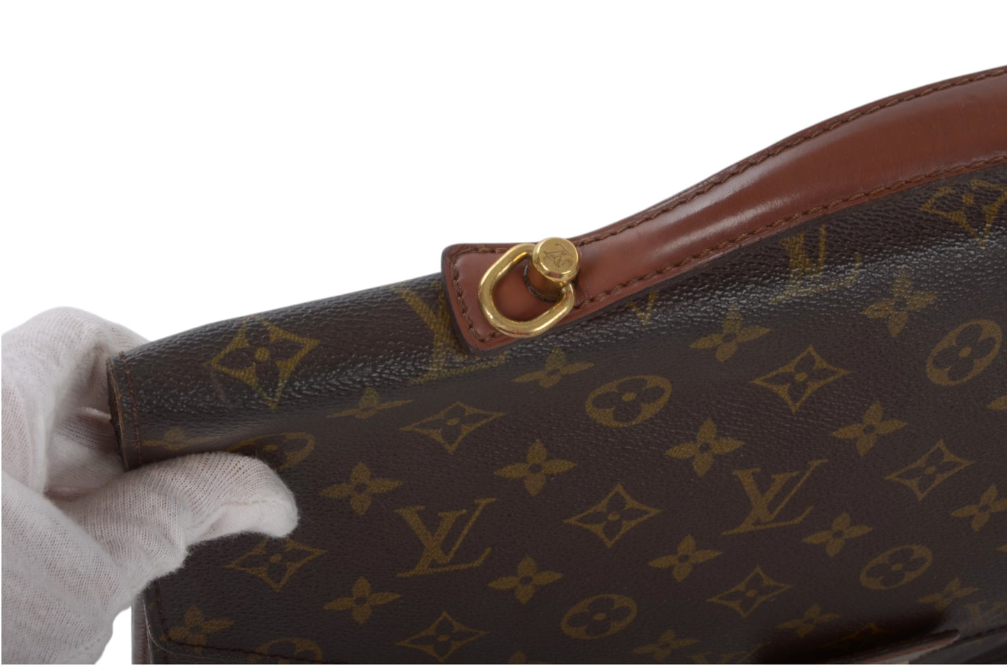 Louis Vuitton Porte Documents Briefcase Laptop Bag Vintage Monogram Designer Classic