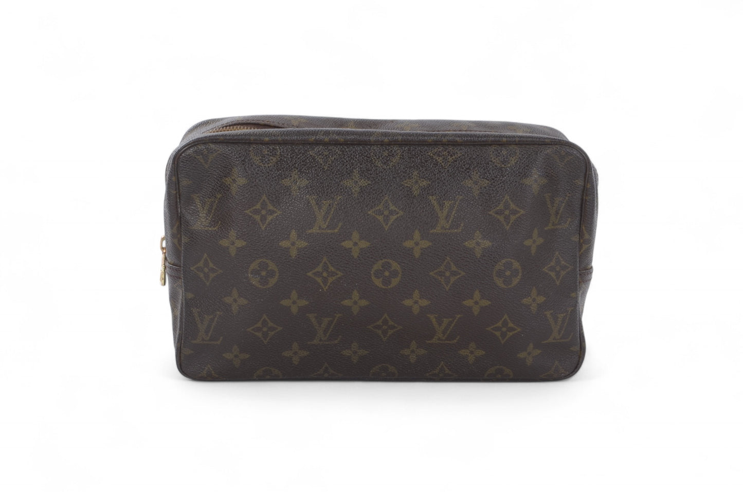 Louis Vuitton Trousse 28 Pouch Clutch Makeup Toilet Bag Monogram Vintage