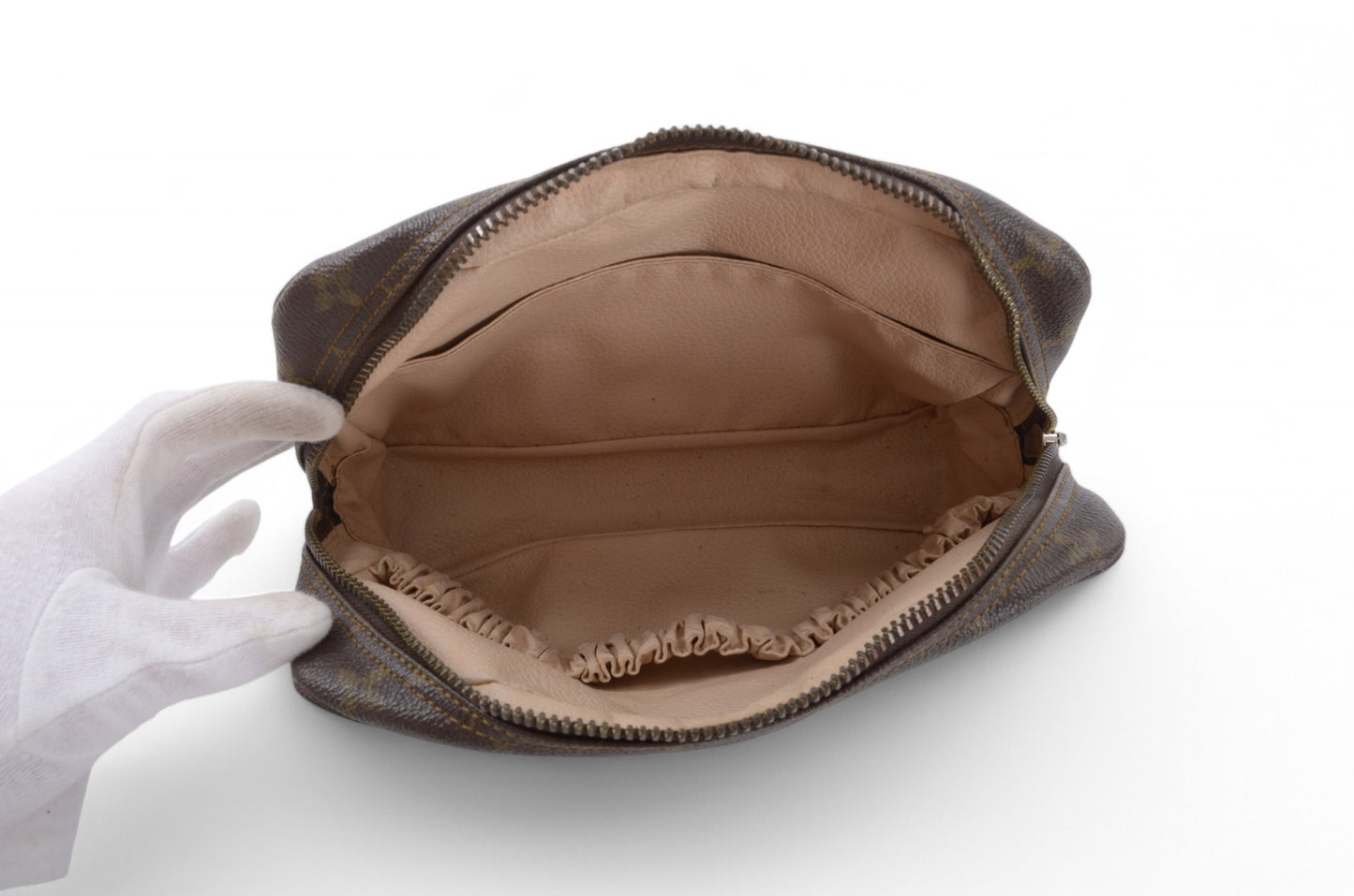 Louis Vuitton Trousse 24 Pouch Clutch Makeup Toilet Bag Monogram Vintage