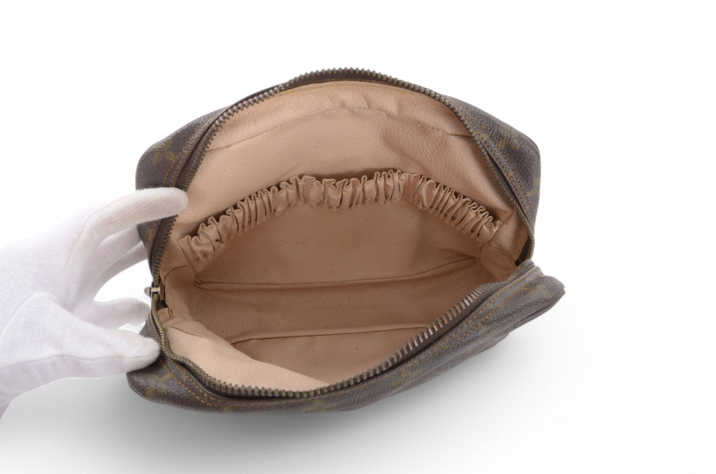 Louis Vuitton Trousse 24 Pouch Clutch Makeup Toilet Bag Monogram Vintage