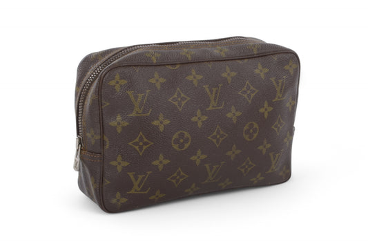 Louis Vuitton Trousse 24 Pouch Clutch Makeup Toilet Bag Monogram Vintage