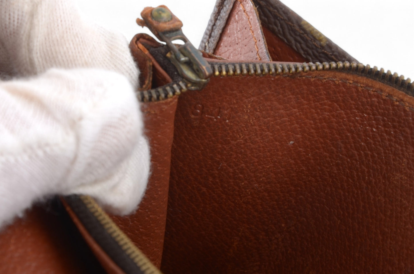 Louis Vuitton Pochette Porte-monnaie Credit Monogram Wallet Vintage Leather Canvas Brown Crossbody Bag Designer Classic Authentic