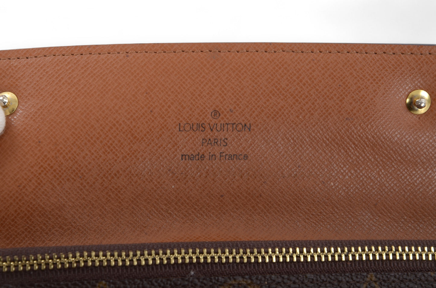 Louis Vuitton Long Wallet Vintage Leather Canvas Brown Crossbody Bag Cardholder Designer Classic Authentic