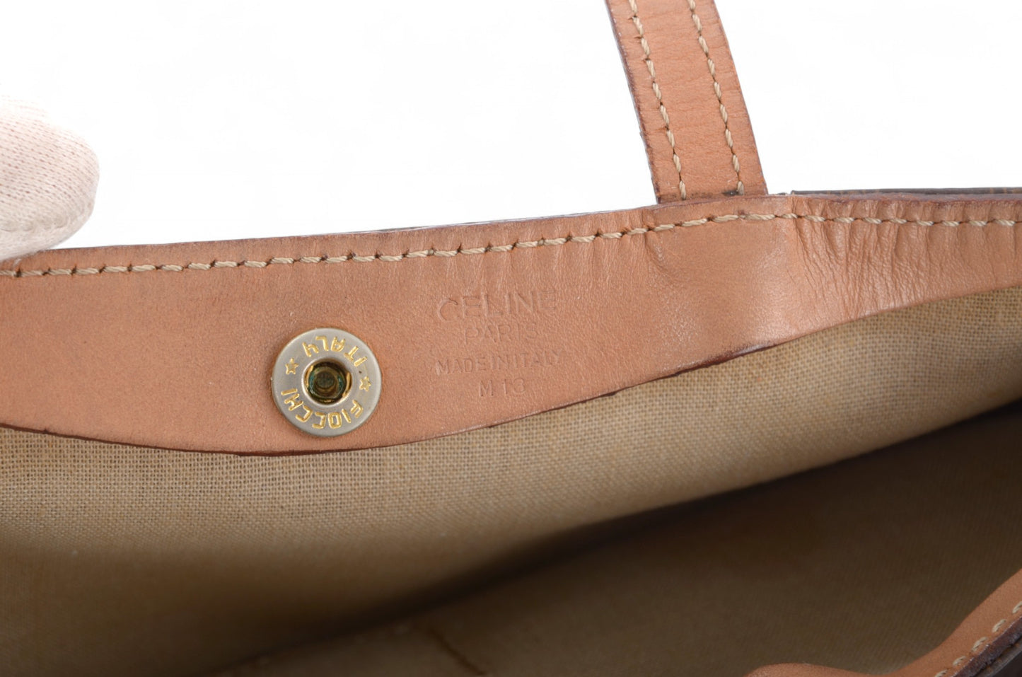 Celine Vintage Triomphe Bag Mini Tote Handbag Monogram Vintage Brown Designer Classic Authentic