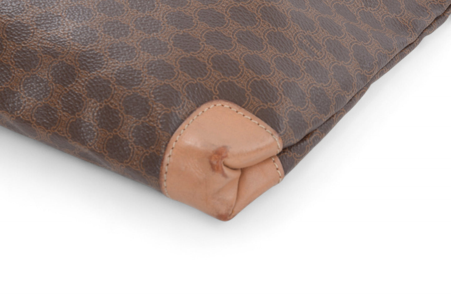 Celine Vintage Triomphe Bag Mini Tote Handbag Monogram Vintage Brown Designer Classic Authentic