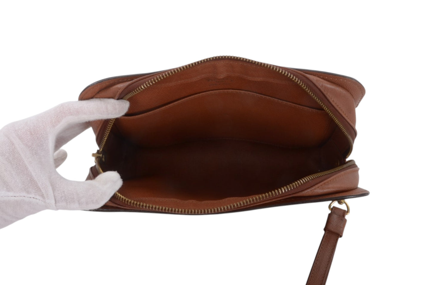 Louis Vuitton Vintage Orsay Clutch Bag Monogram Brown Designer Classic Authentic