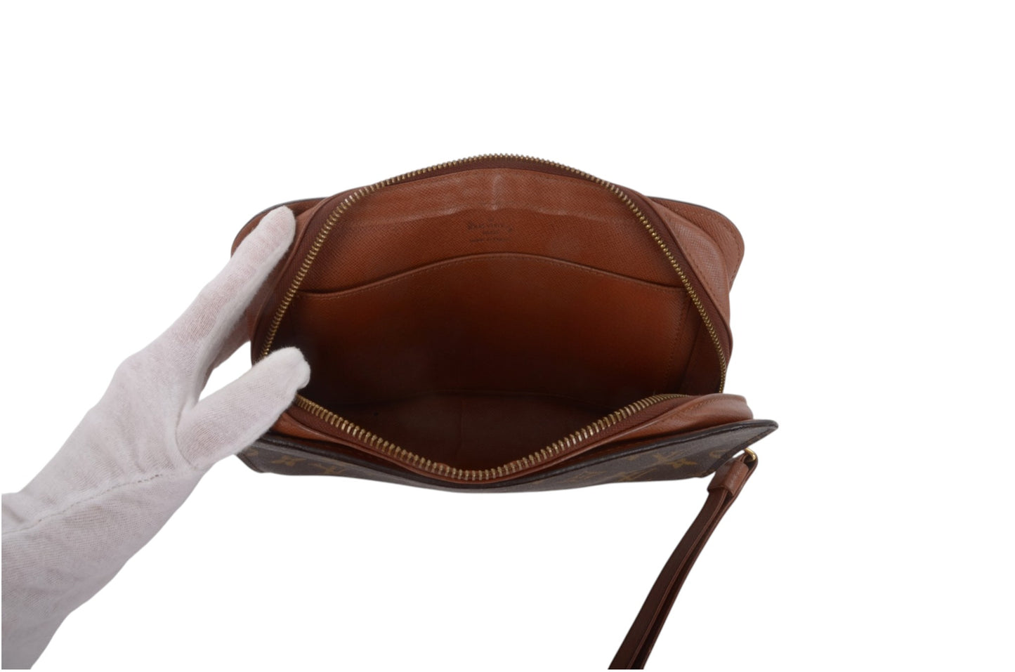 Louis Vuitton Vintage Orsay Clutch Bag Monogram Brown Designer Classic Authentic