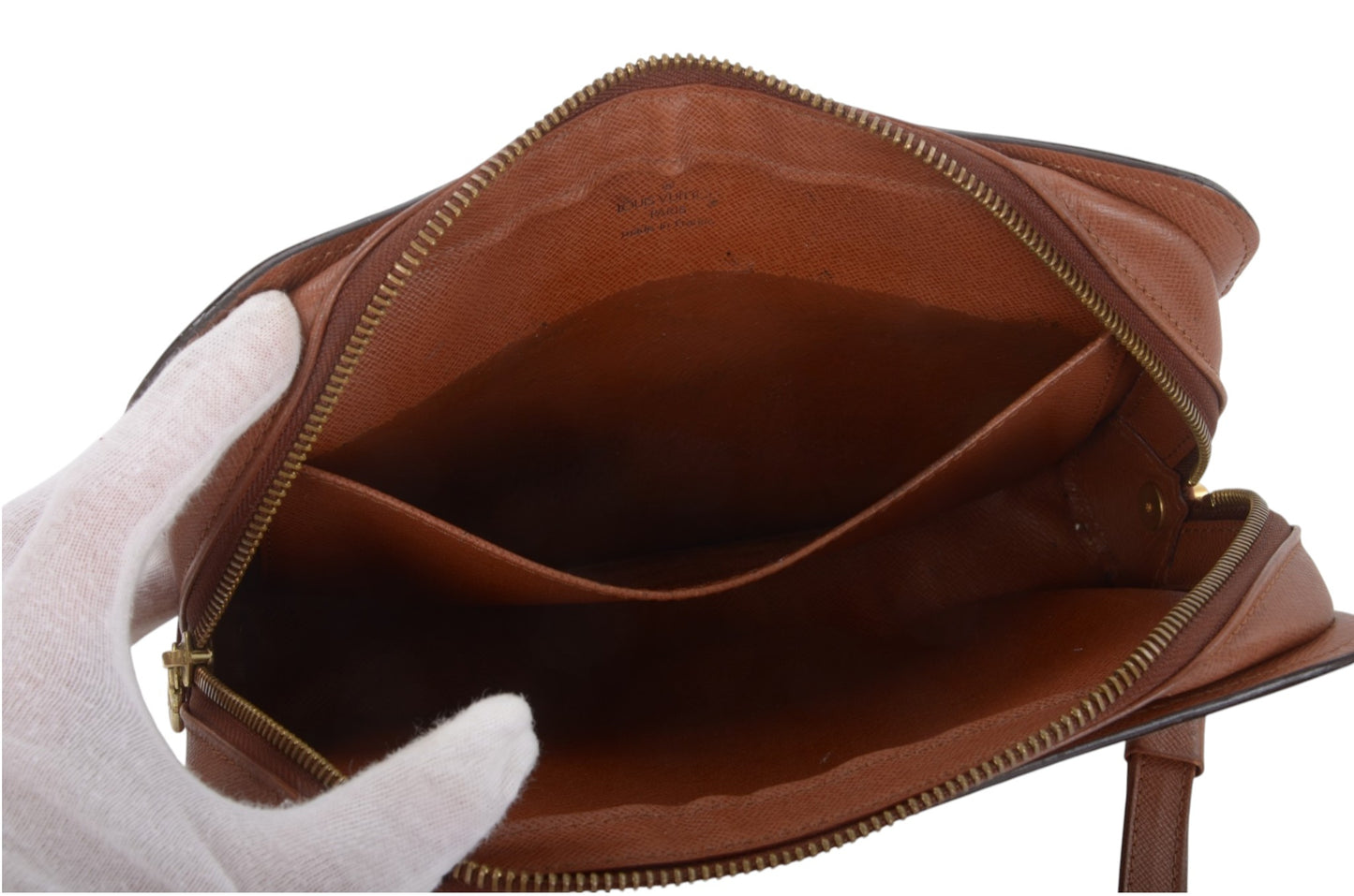 Louis Vuitton Vintage Orsay Clutch Bag Monogram Brown Designer Classic Authentic