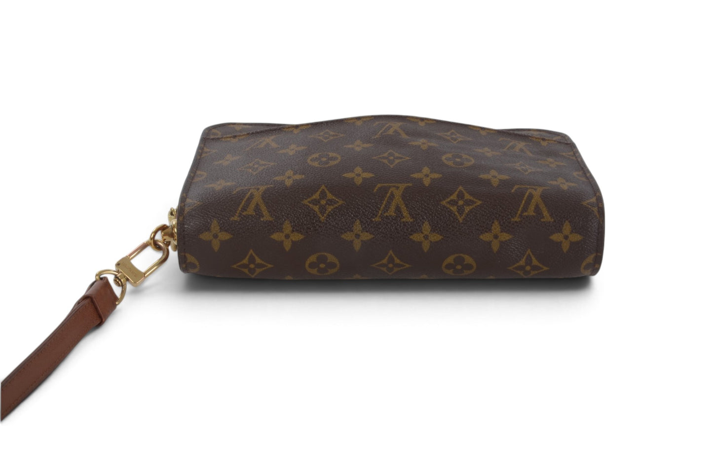 Louis Vuitton Vintage Orsay Clutch Bag Monogram Brown Designer Classic Authentic