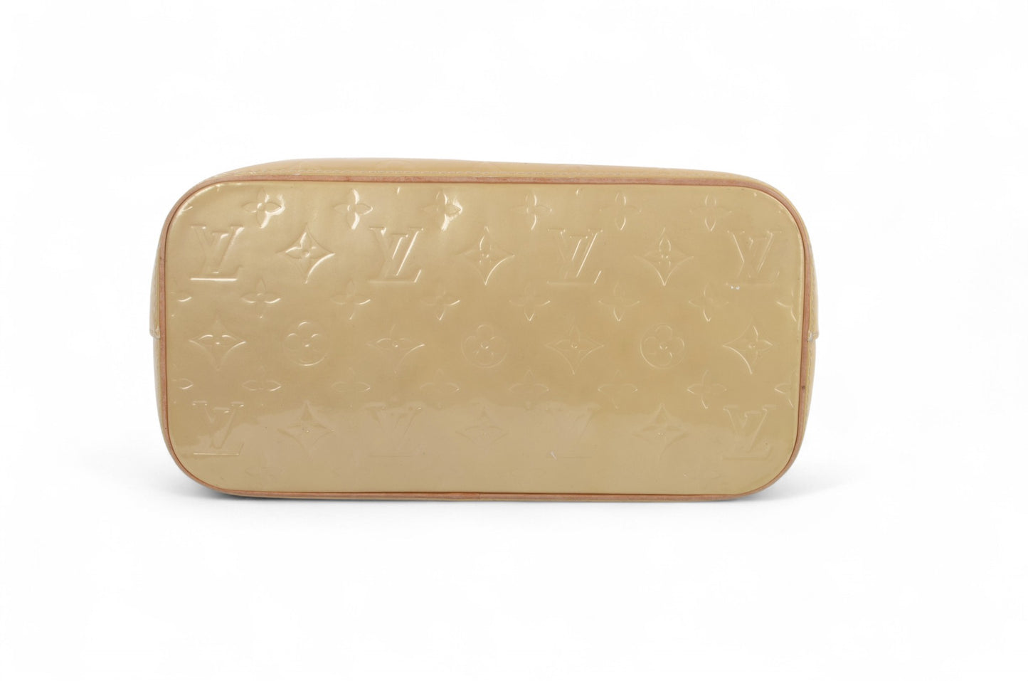 Louis Vuitton Vernis Houston Shoulder Bag Tote Handbag Vintage Beige Monogram Patent Leather Designer Classic Authentic