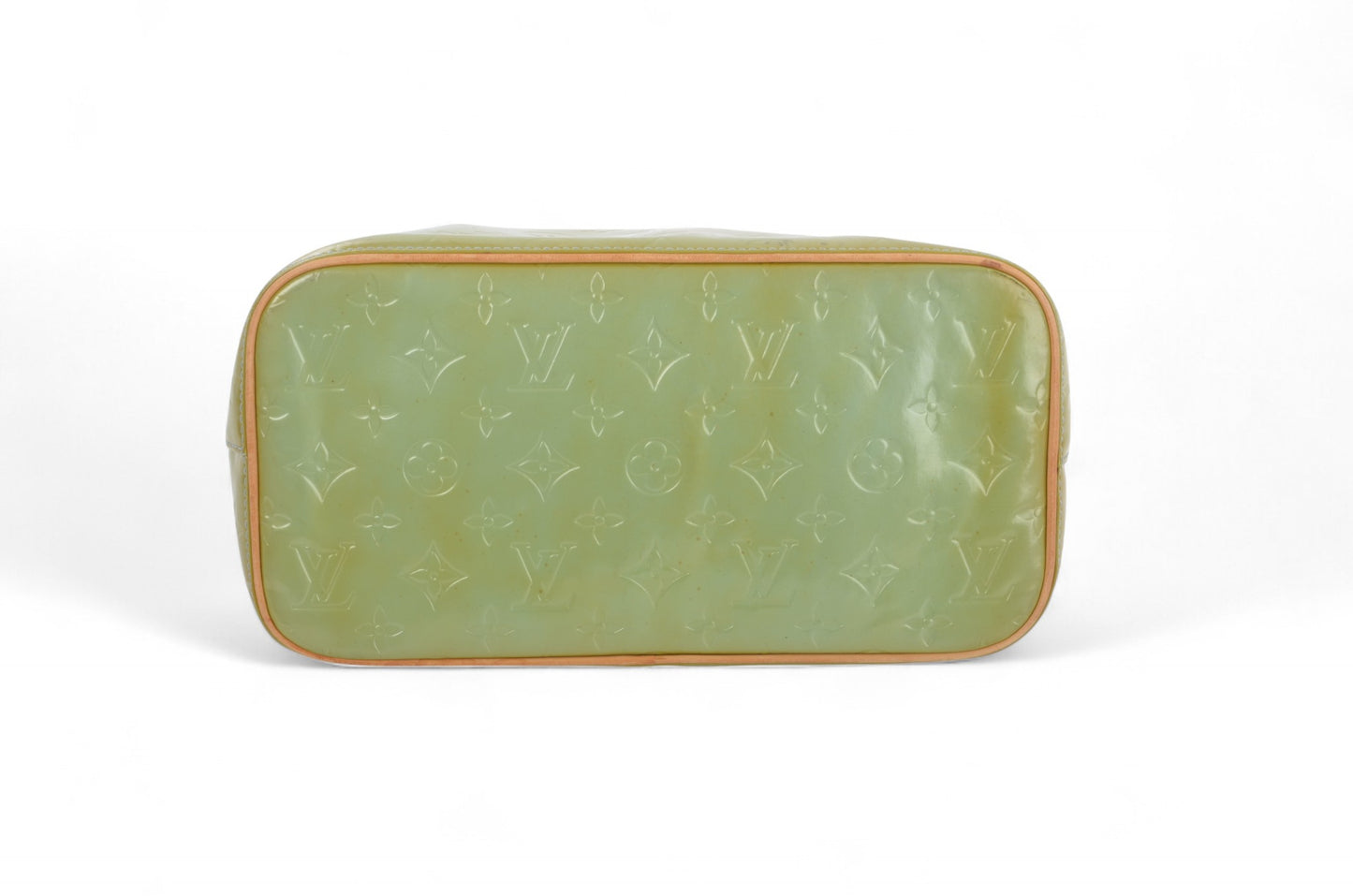 Louis Vuitton Vernis Houston Shoulder Bag Tote Handbag Vintage Green Monogram Patent Leather Designer Classic Authentic