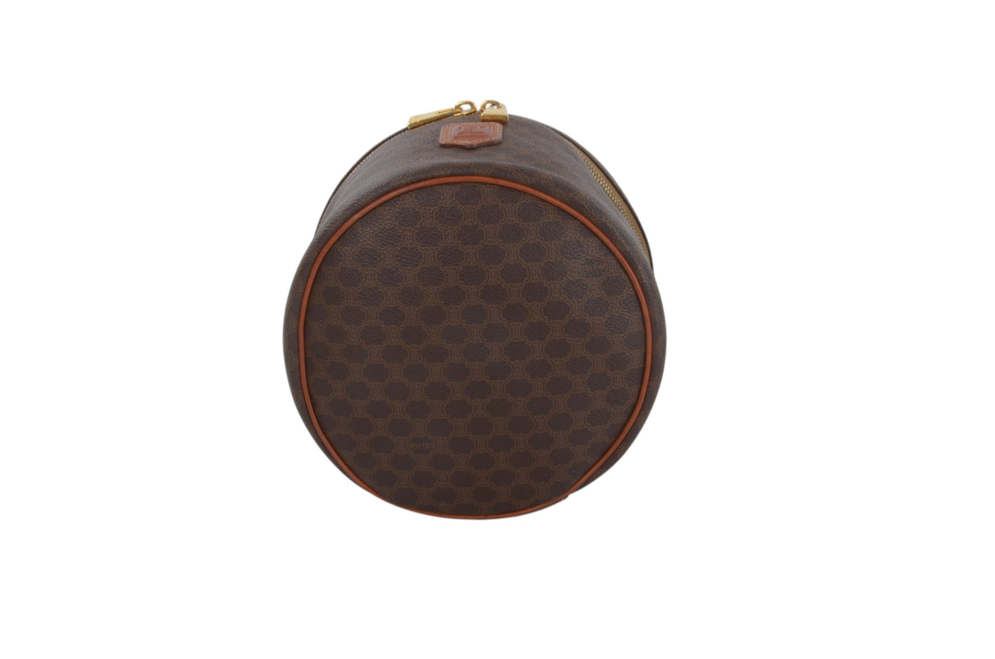 Celine Vintage Triomphe Vanity Bag Make Up Toiletry Monogram Canvas Designer Classic
