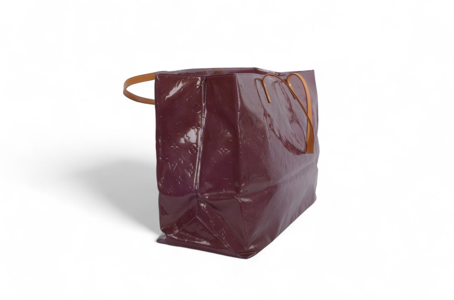 Louis Vuitton Vernis Reade GM Handbag Shoulder Large Bag Tote Vintage Patent Leather Monogram Violet Lilac Unique Rare Designer Classic Authentic