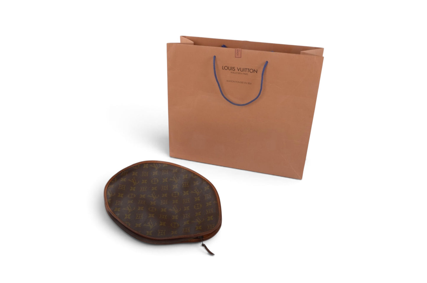 Louis Vuitton Monogram Zip Racquet Sport Tennis Cover Vintage Case Badminton Designer Classic