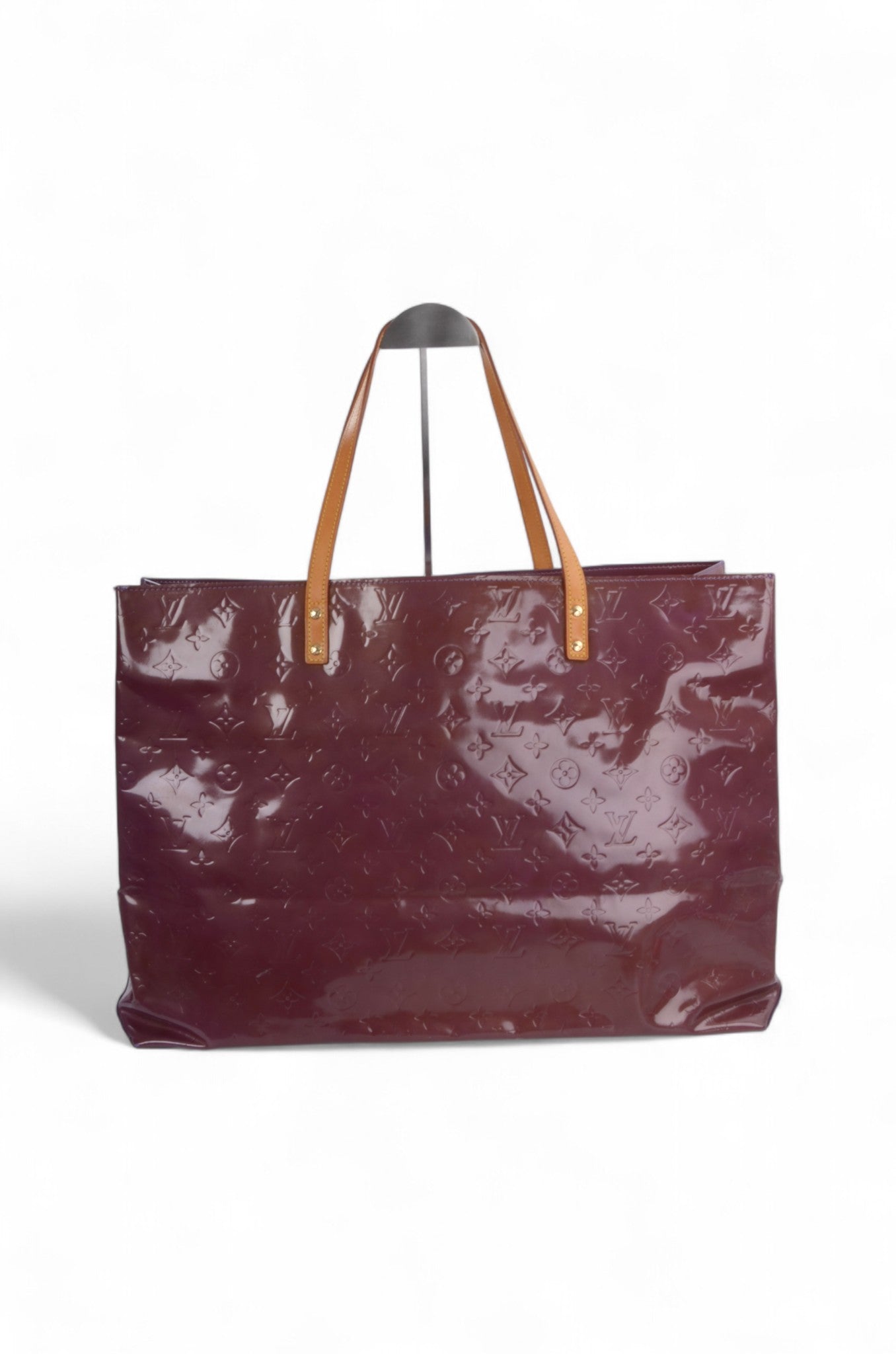 Louis Vuitton Vernis Reade GM Handbag Shoulder Large Bag Tote Vintage Patent Leather Monogram Violet Lilac Unique Rare Designer Classic Authentic