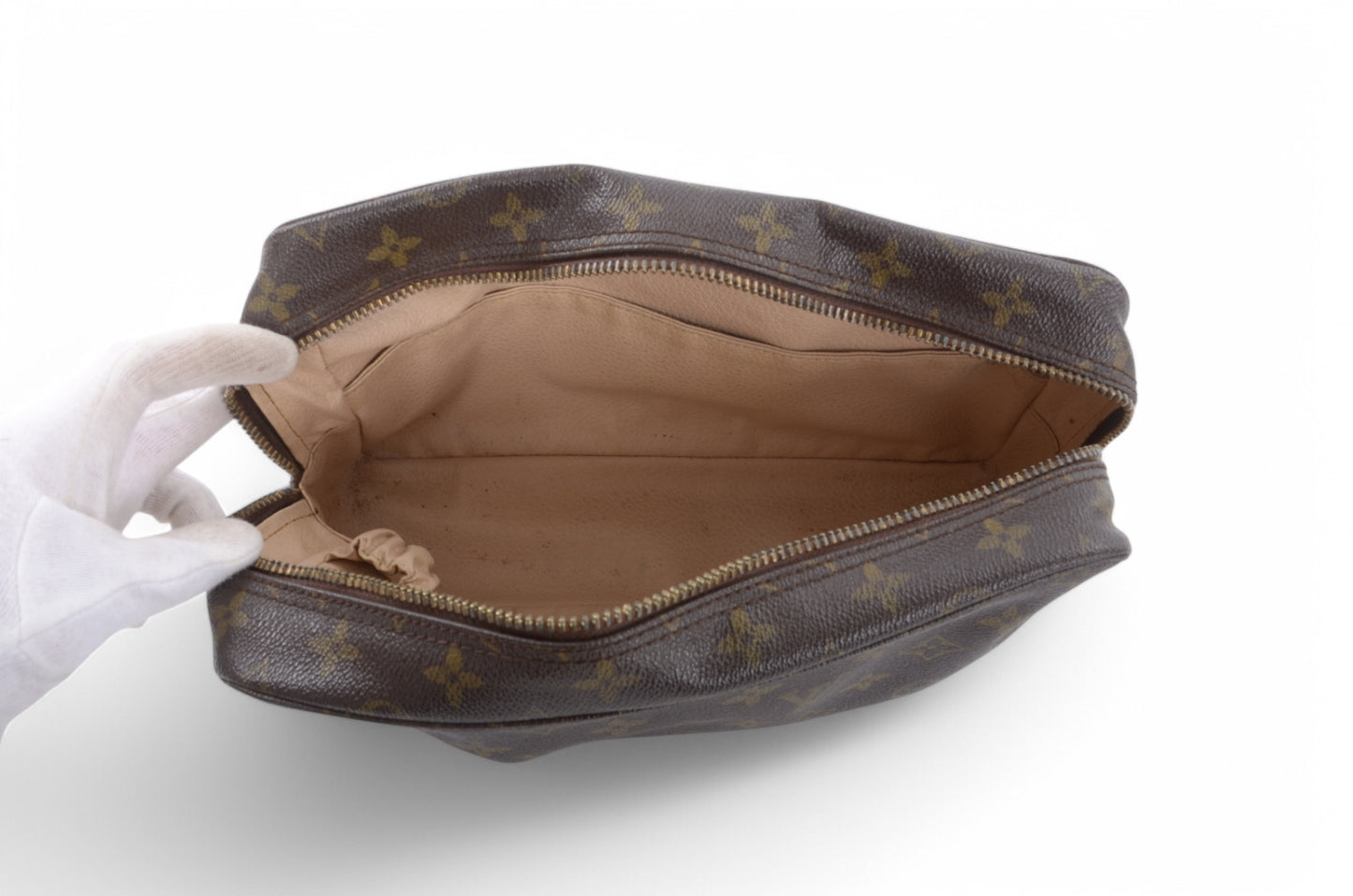 Louis Vuitton Trousse 28 Pouch Clutch Makeup Toilet Bag Monogram Vintage