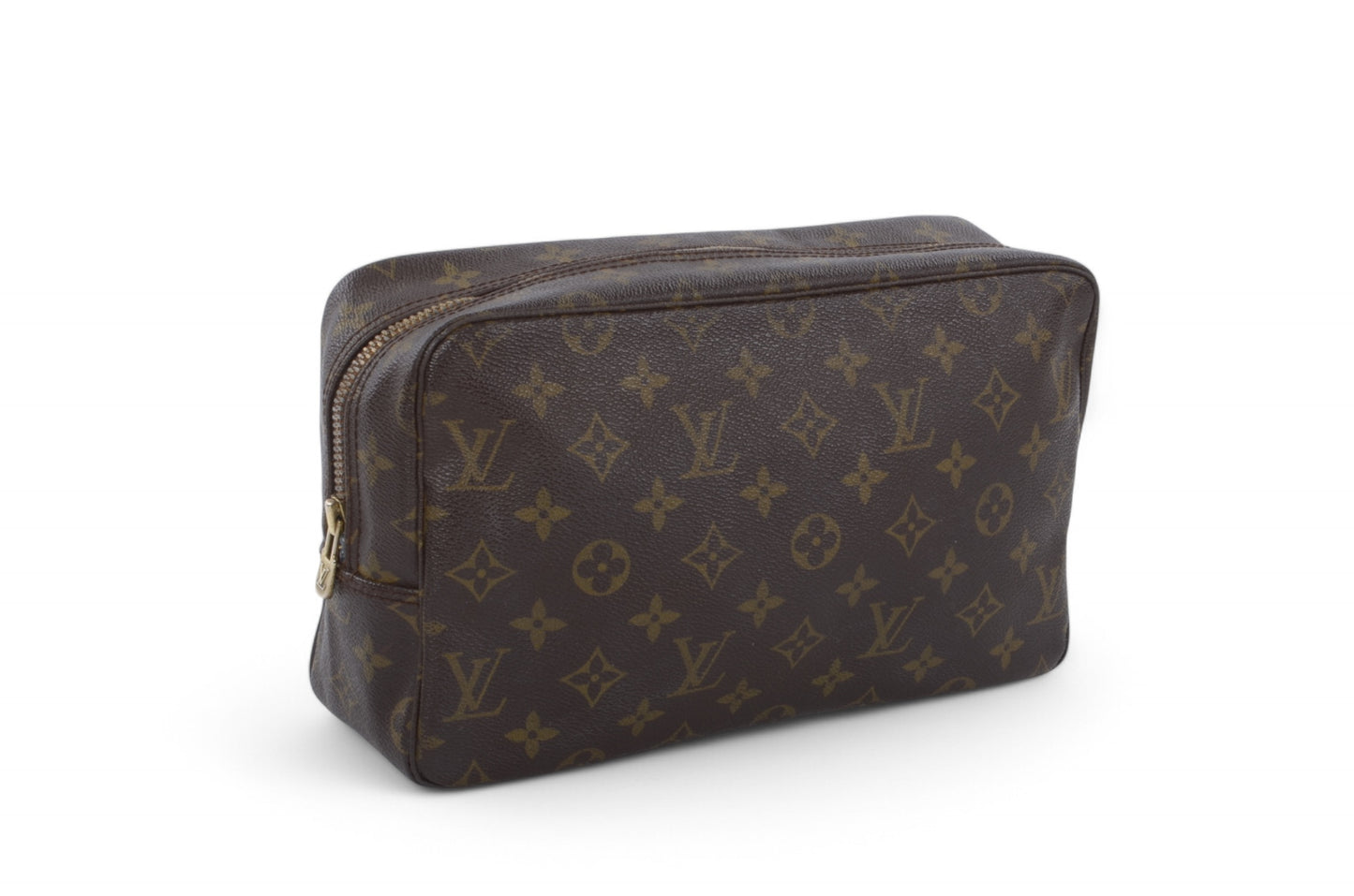 Louis Vuitton Trousse 28 Pouch Clutch Makeup Toilet Bag Monogram Vintage