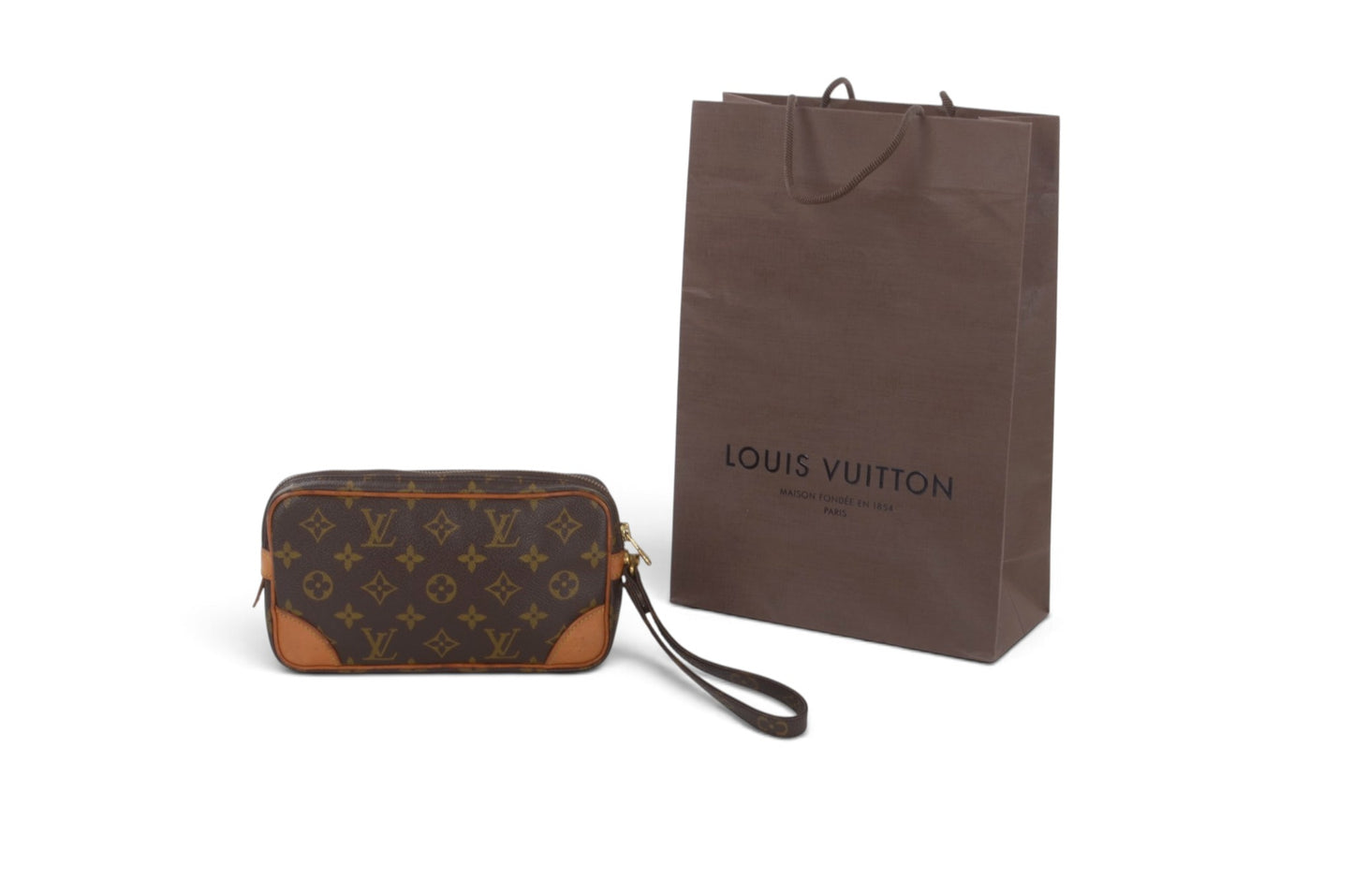 Louis Vuitton Marly Dragonne PM clutch bag vintage evening bag Designer Classic