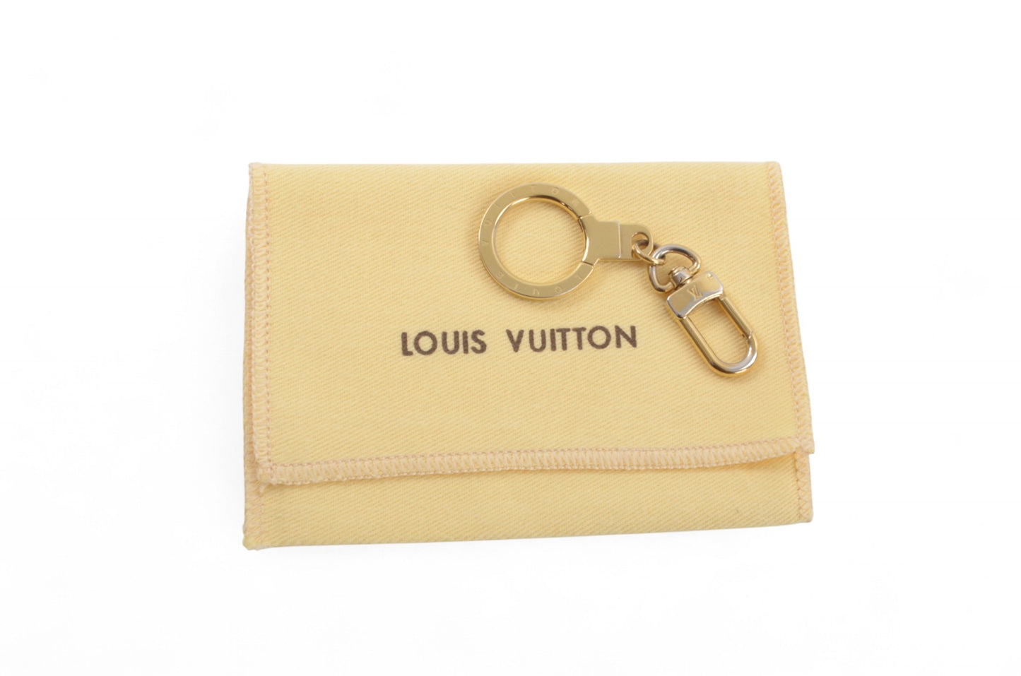 Louis Vuitton Ancre Gold tone Key Chain Holder Keyring Bag Charm Designer Classic Authentic