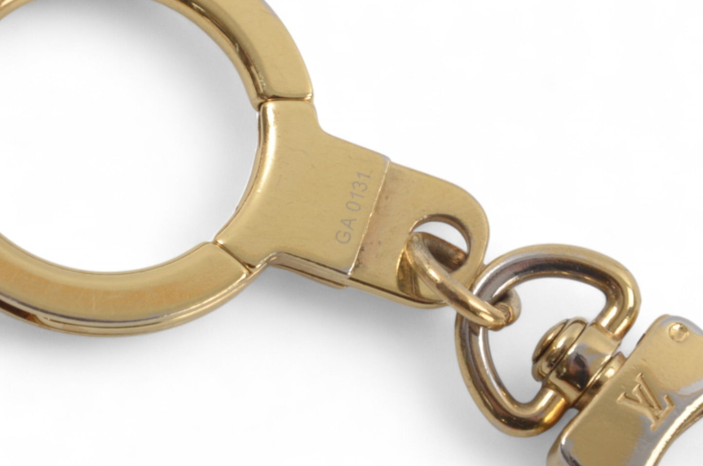 Louis Vuitton Ancre Gold tone Key Chain Holder Keyring Bag Charm Designer Classic Authentic