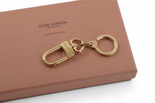 Louis Vuitton Ancre Gold tone Key Chain Holder Keyring Bag Charm Designer Classic Authenti