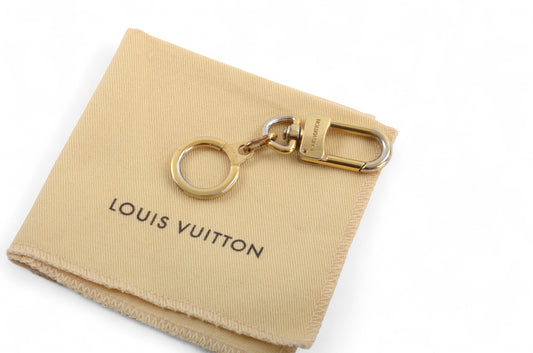 Louis Vuitton Ancre Gold tone Key Chain Holder Keyring Bag Charm Designer Classic Authentic