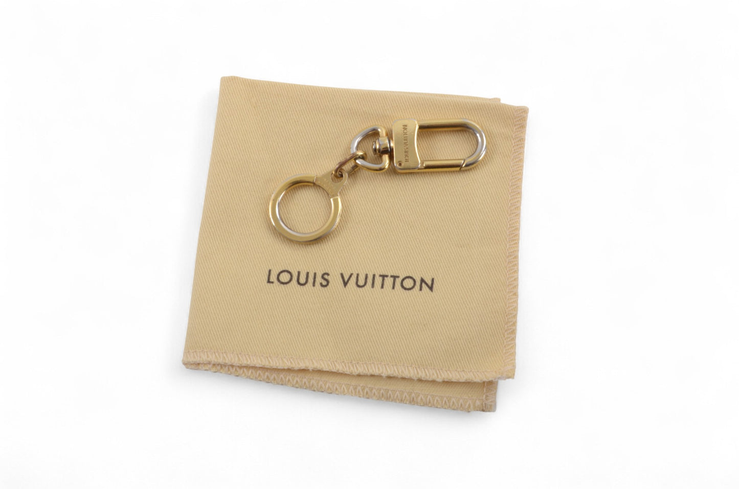 Louis Vuitton Ancre Gold tone Key Chain Holder Keyring Bag Charm Designer Classic Authentic