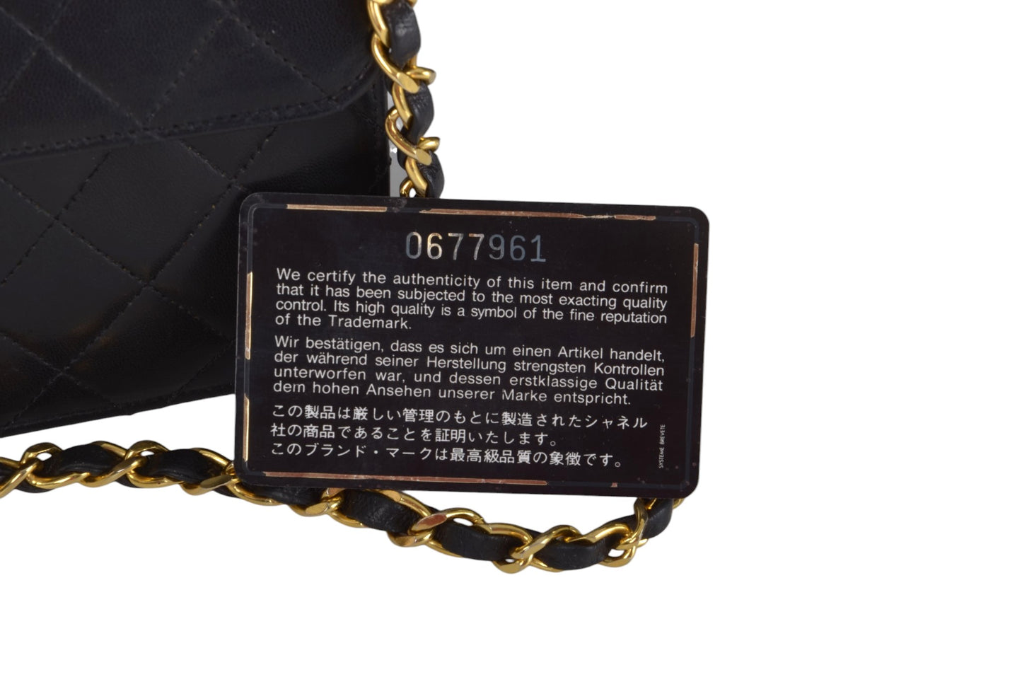 Chanel Classic Single Flap Bag Black Lambskin Matelasse CC Lock Chain Shoulder Bag Vintage Designer Classic