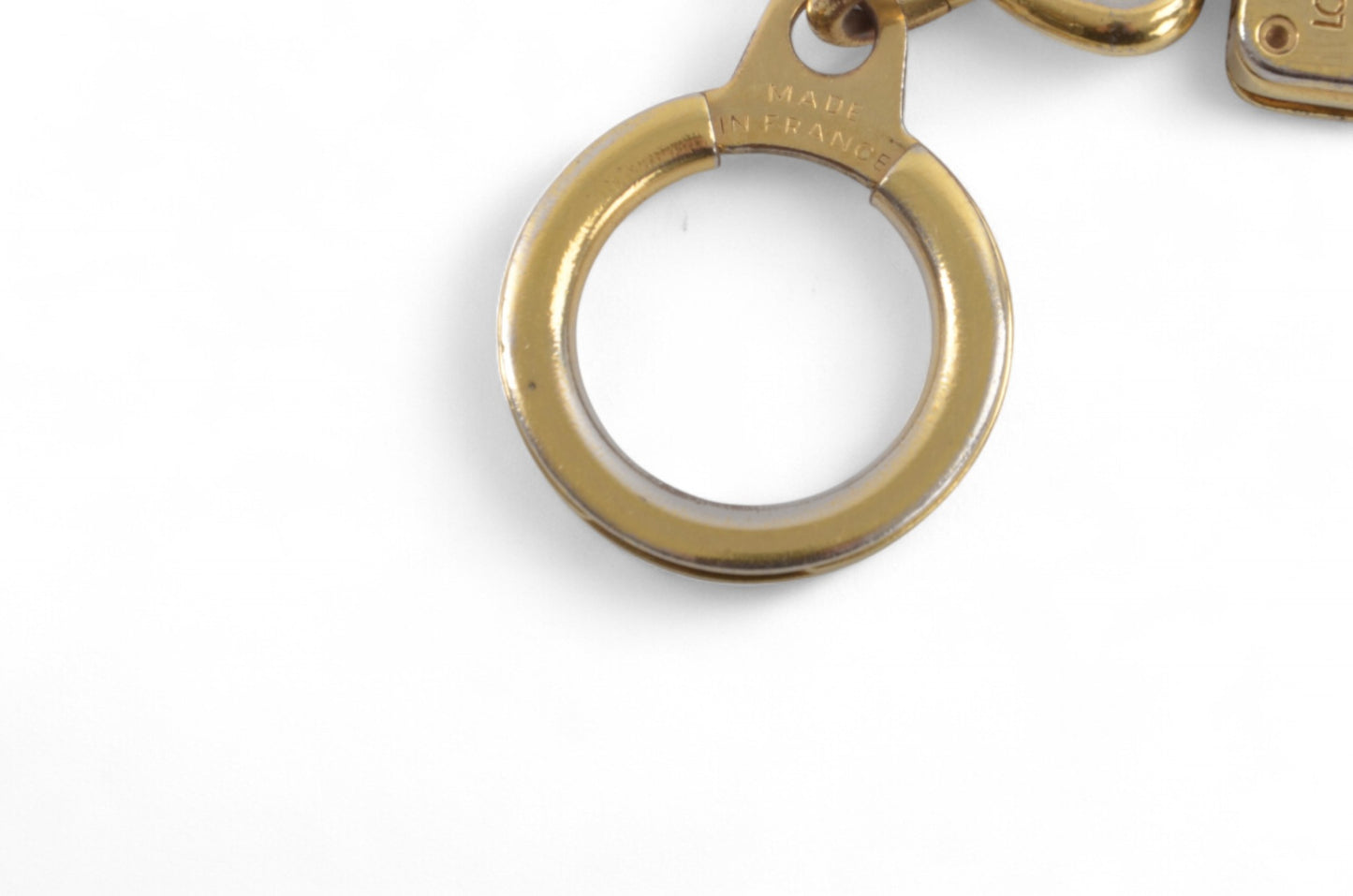 Louis Vuitton Ancre Gold tone Key Chain Holder Keyring Bag Charm Designer Classic Authentic