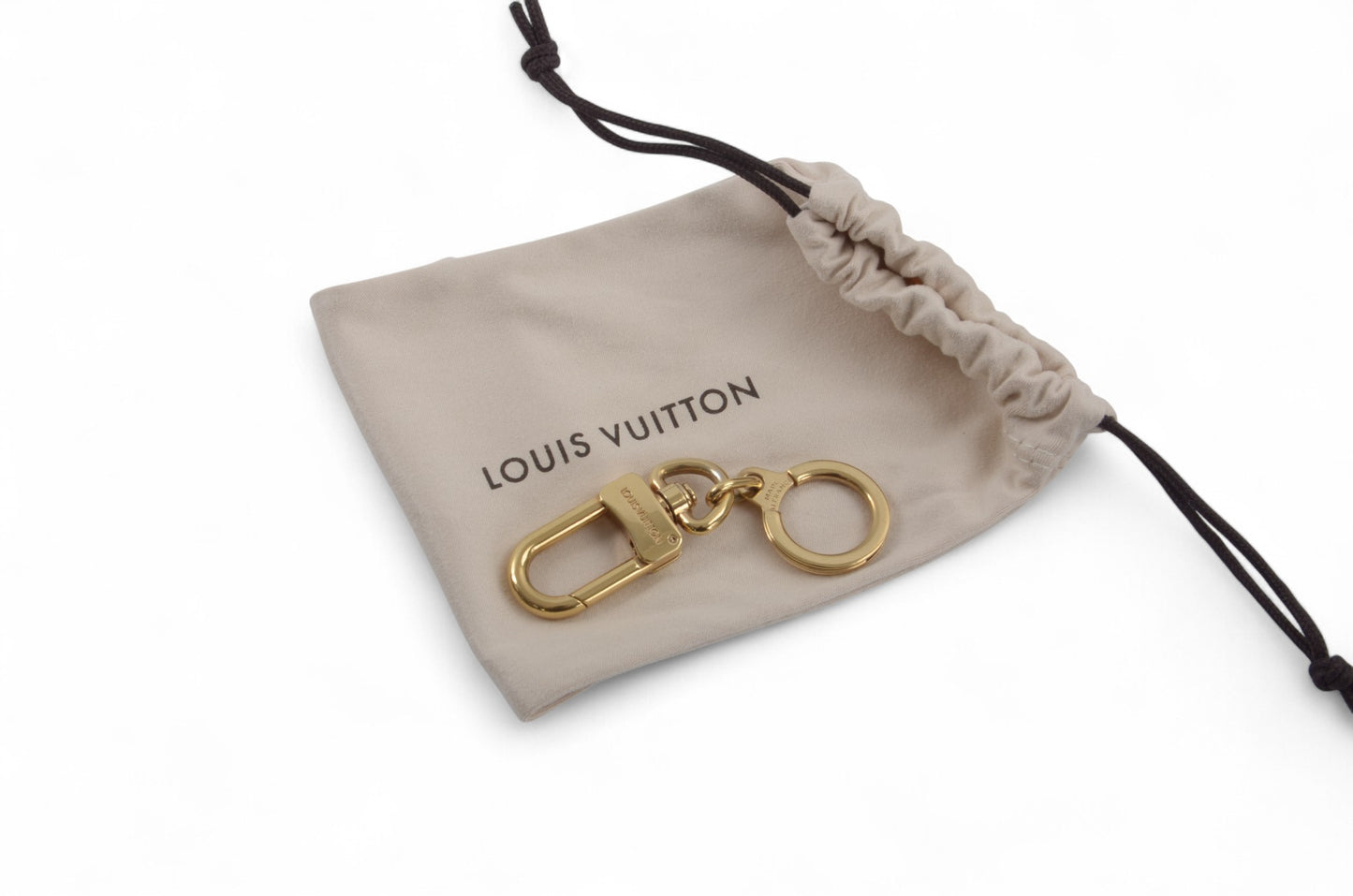 Louis Vuitton Ancre Gold tone Key Chain Holder Keyring Bag Charm Designer Classic Authentic
