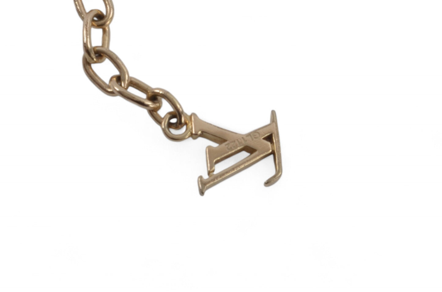 Louis Vuitton Monogram Gamble Dice Crystal Gold Tone Chain Bracelet Stones Designer Classic Authentic