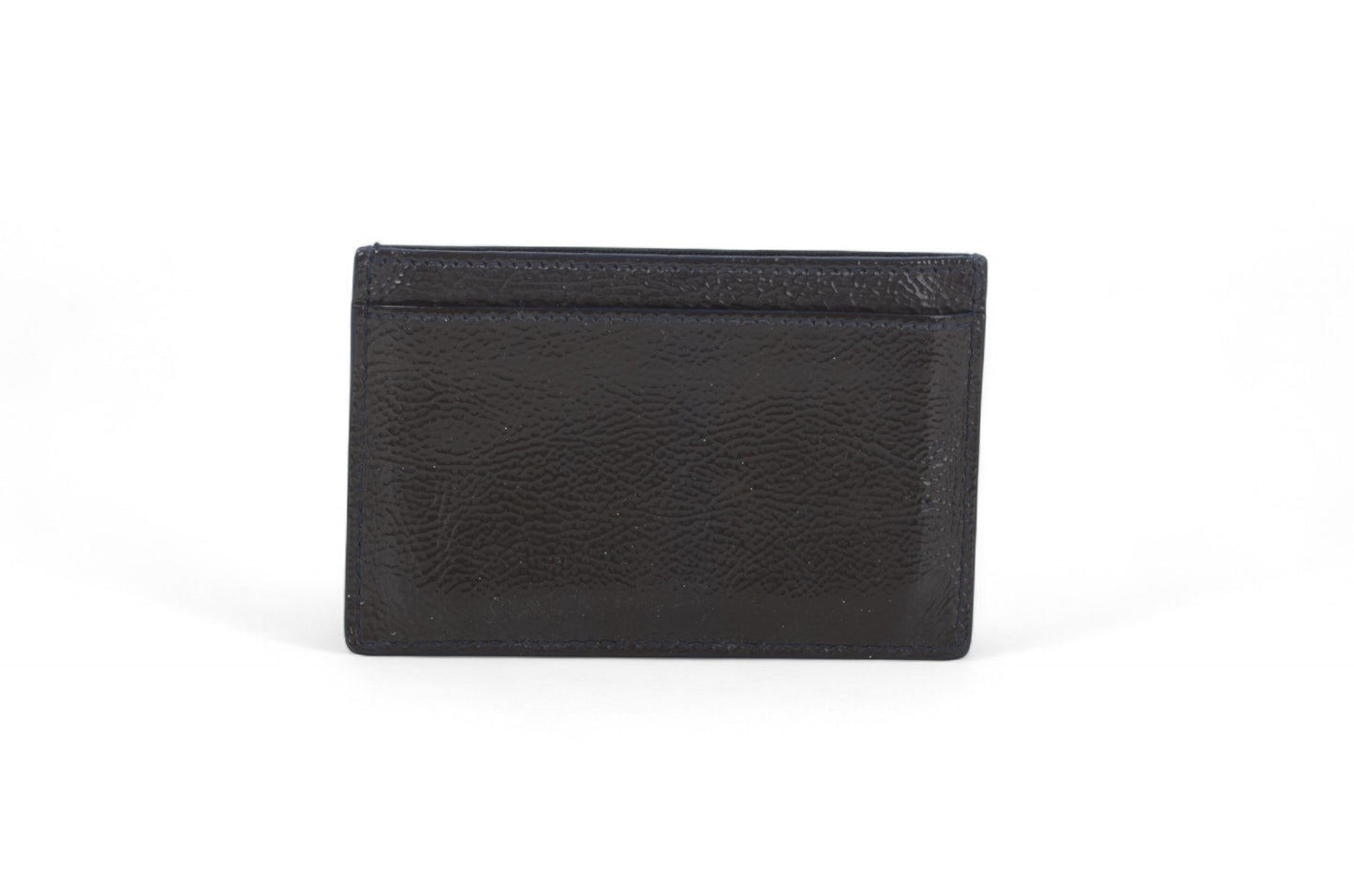 Yves Saint Laurent YSL Leather Black Wallet Card Holder Case Cardholder Vintage Designer Classic Authentic