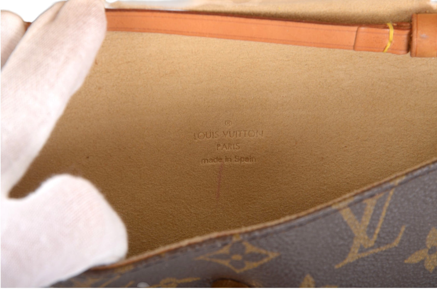 Louis Vuitton Vintage Pochette Twin Crossbody Bag Monogram Clutch Pouch Designer Classic