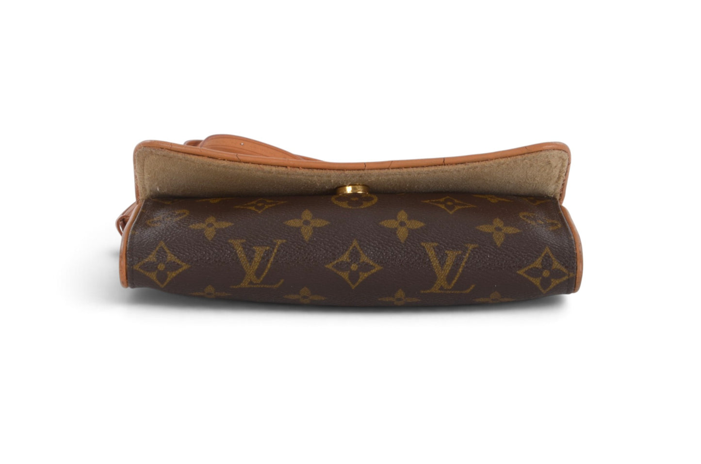 Louis Vuitton Vintage Pochette Twin Crossbody Bag Monogram Clutch Pouch Designer Classic