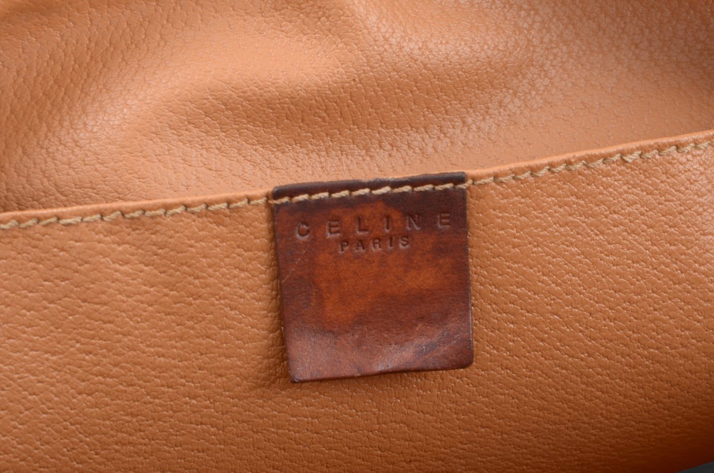 Celine Vintage Triomphe Clutch Bag Evening Bag Pouch Make Up Vanity Toiletry Bag Monogram Canvas Designer Classic