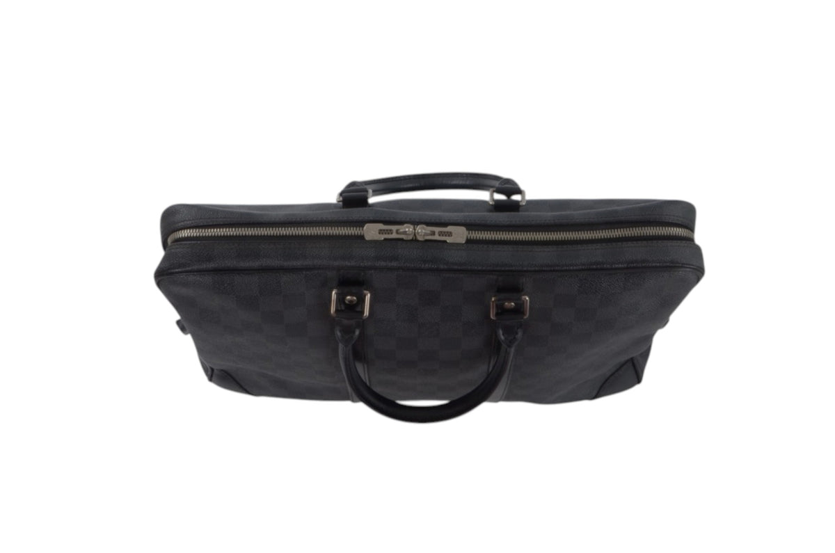 Louis Vuitton Damier Graphite Porte-Document Voyage Leather Business Laptop Document Bag Briefcase