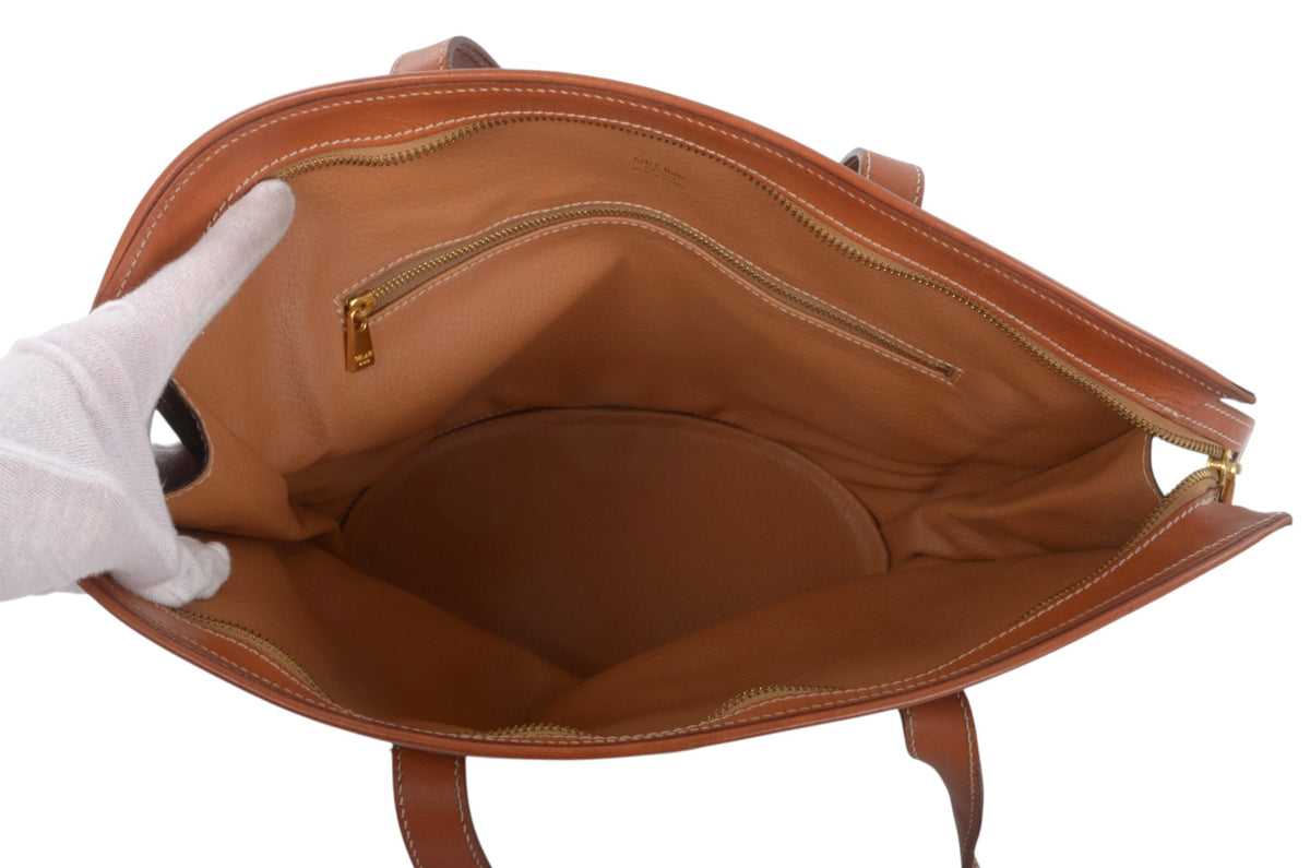 Celine Vintage Triomphe Tote Shoulder Bag Handbag Monogram Designer Classic