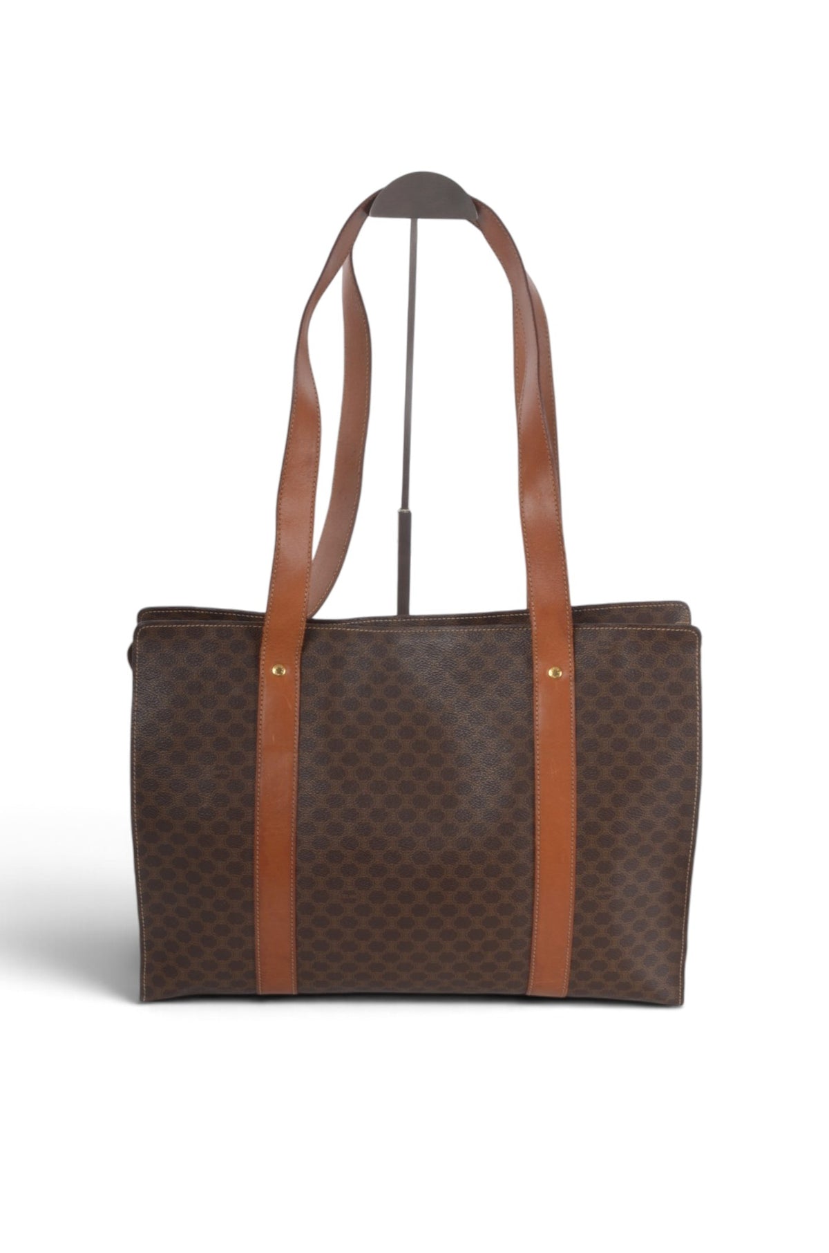 Celine Vintage Triomphe Tote Shoulder Bag Handbag Monogram Designer Classic