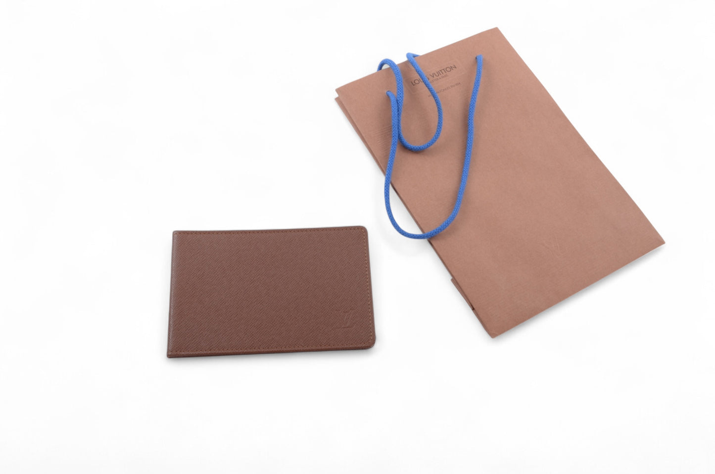 Louis Vuitton Cardholder Brown Case Cover Taiga Wallet