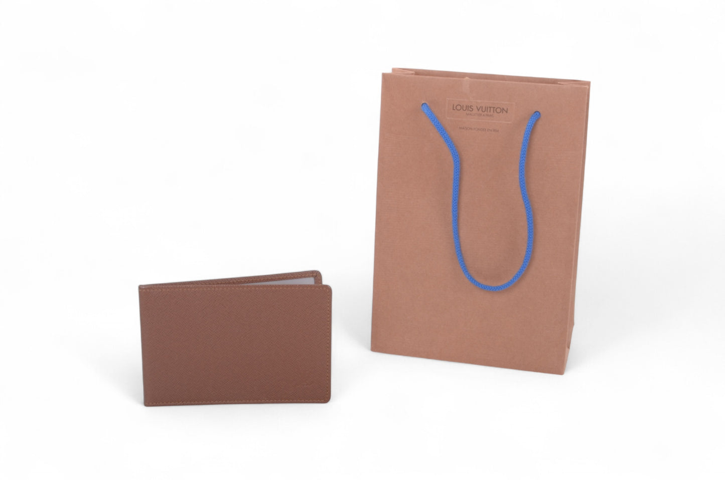 Louis Vuitton Cardholder Brown Case Cover Taiga Wallet