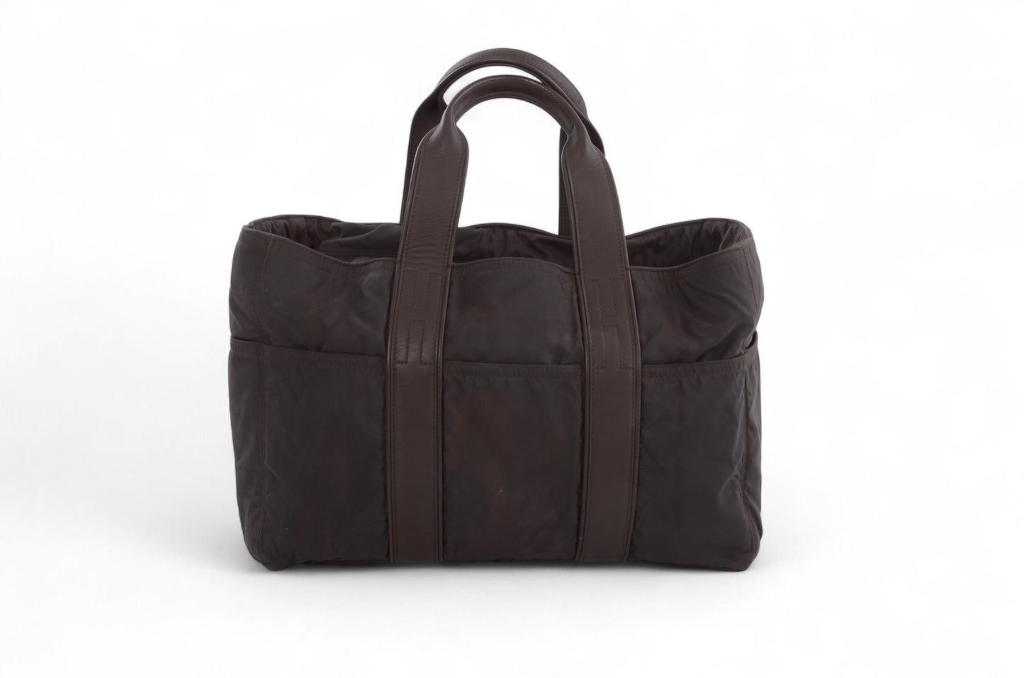 Hermès Acapulco MM Tote Bag Handbag Brown Vintage Designer Classic Authentic