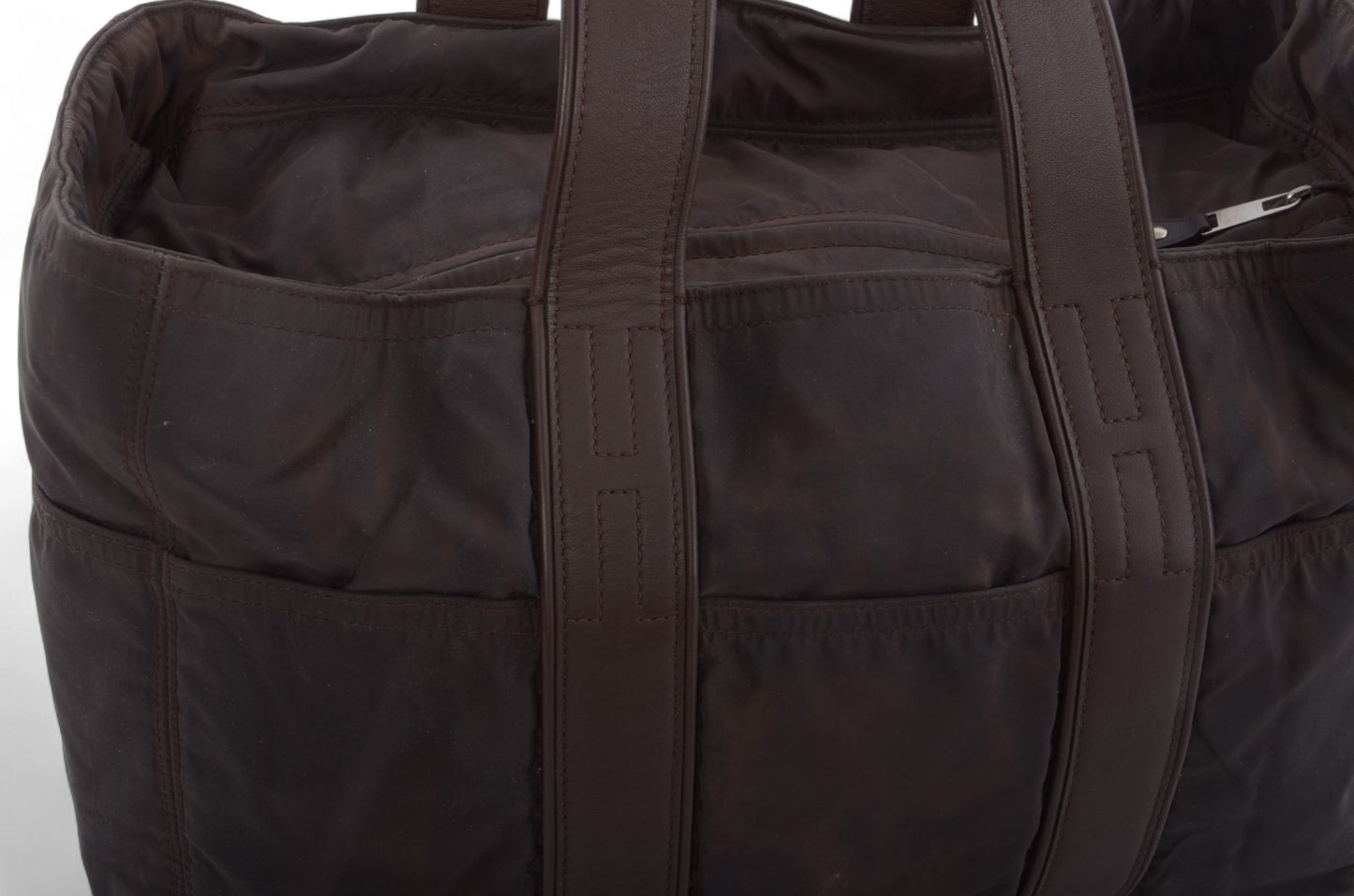 Hermès Acapulco MM Tote Bag Handbag Brown Vintage Designer Classic Authentic