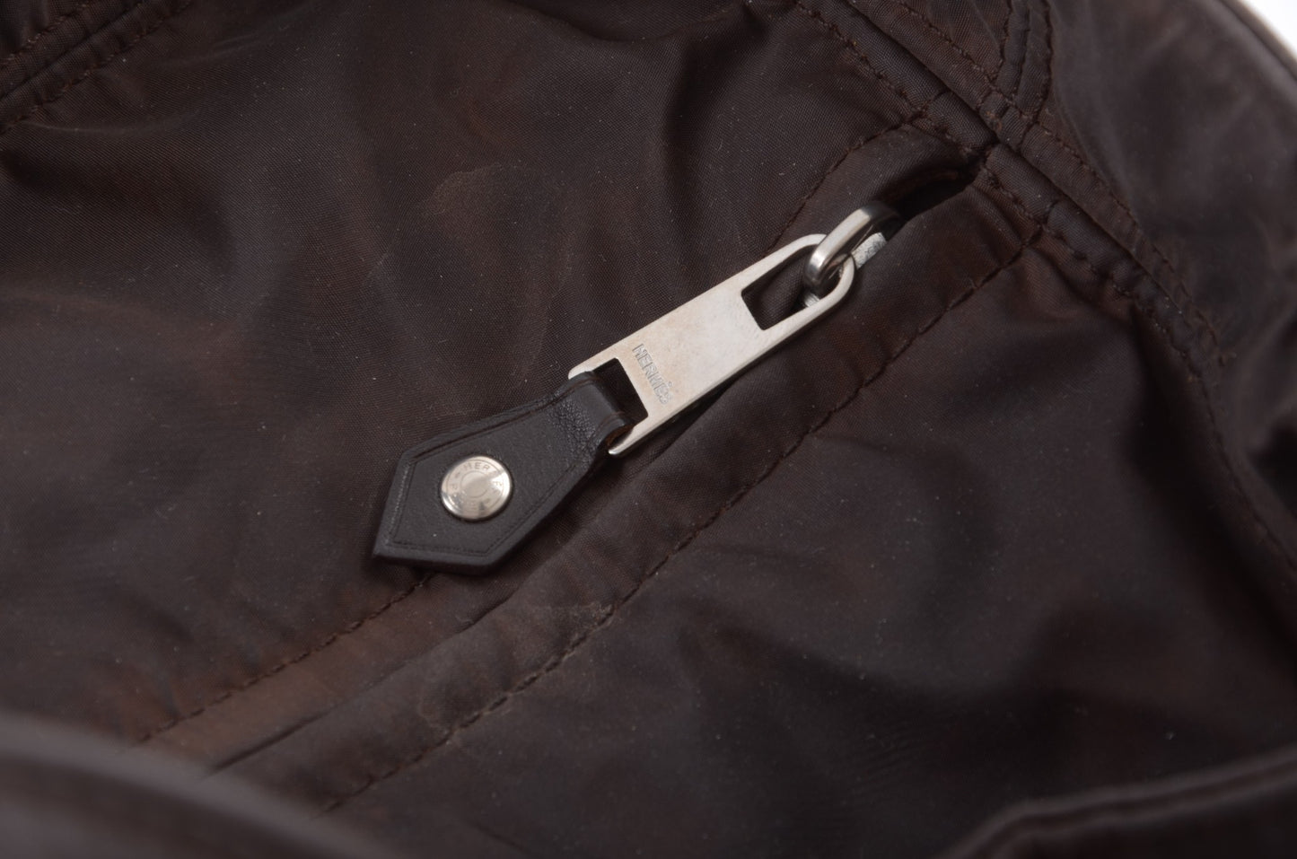 Hermès Acapulco MM Tote Bag Handbag Brown Vintage Designer Classic Authentic