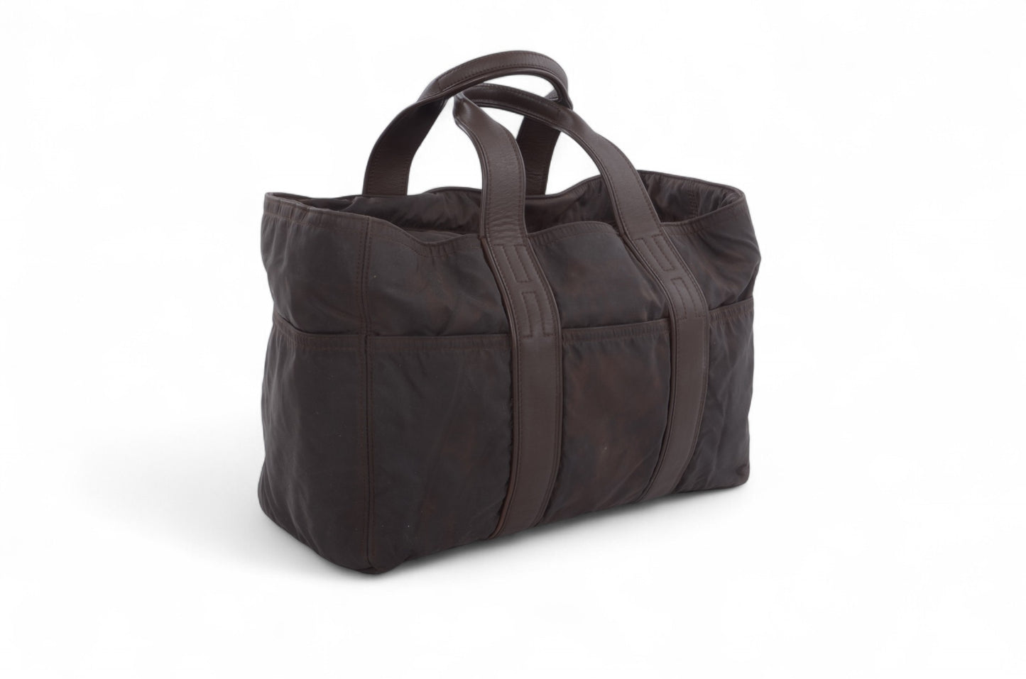 Hermès Acapulco MM Tote Bag Handbag Brown Vintage Designer Classic Authentic