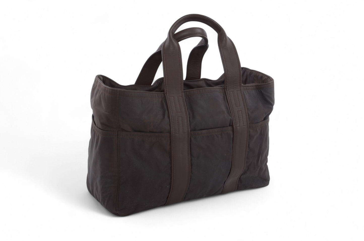 Hermès Acapulco MM Tote Bag Handbag Brown Vintage Designer Classic Authentic